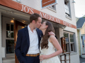 happy-couple-date-jos-american-bistro-wedding-reception-newport-ri-exterior-sign