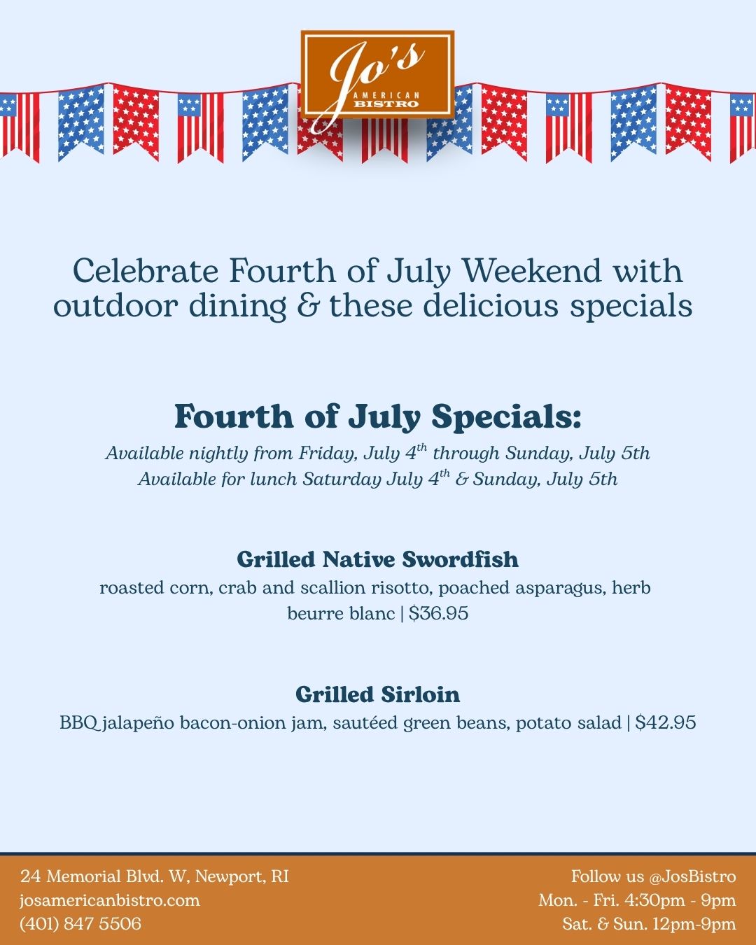 July 4 2026 specials